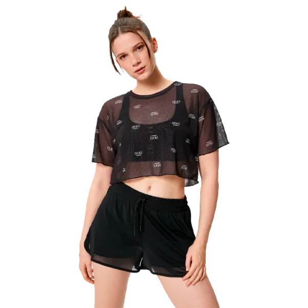 Tricou pentru femei Koton 4SAK10084NK 12% elastan/ Black photo 1