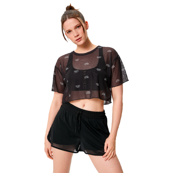 Tricou pentru femei Koton 4SAK10084NK 12% elastan/ Black photo 1