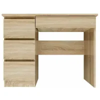 Masă de birou TopEshop Mijas Left PAL melaminat/ Stejar sonoma