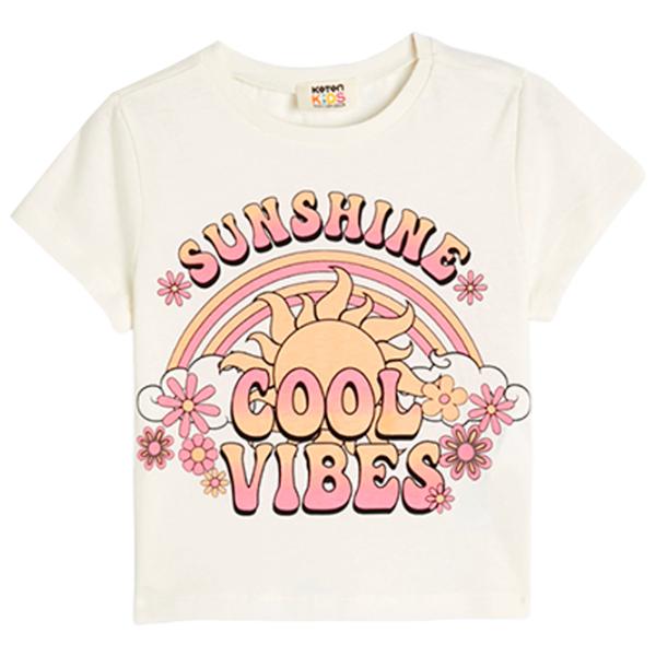 Футболка для девочек Koton 4SKG10377AK 110 - 116 см / Бежевый photo 1