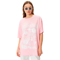 Футболка для женщин Koton 4SAL10034IK 100% хлопок/ Розовый