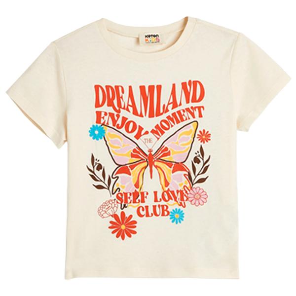 Футболка для девочек Koton 4SKG10110AK 134 - 140 см / Бежевый photo 1