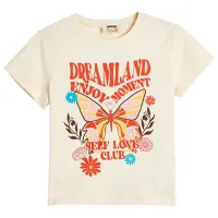 Футболка для девочек Koton 4SKG10110AK 134 - 140 см / Бежевый