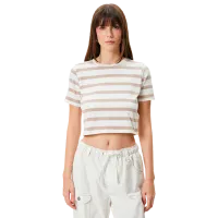 Tricou pentru femei Koton 4SAK50013E 4 % Elastan/ Beige