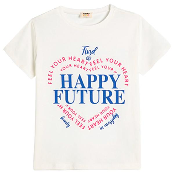 Футболка для девочек Koton 4SKG10027AK 110 - 116 см / Бежевый photo 1 Футболка для девочек Koton 4SKG10027AK 110 - 116 см / Бежевый photo 1