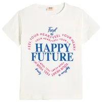 Футболка для девочек Koton 4SKG10027AK 116 - 122 см / Бежевый