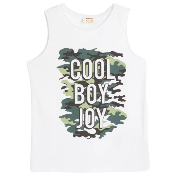 Tricou pentru băieți Koton 4SKB30010TK 116/ White photo 1