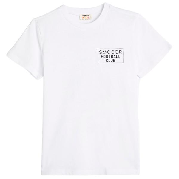 Tricou pentru băieți Koton 4SKB10320TK 140/ White photo 1