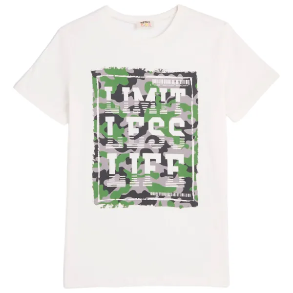 Tricou pentru băieți Koton 4SKB10002TK 116/ White photo 1