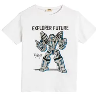 Tricou pentru băieți Koton 4SKB10023TK 122/ White