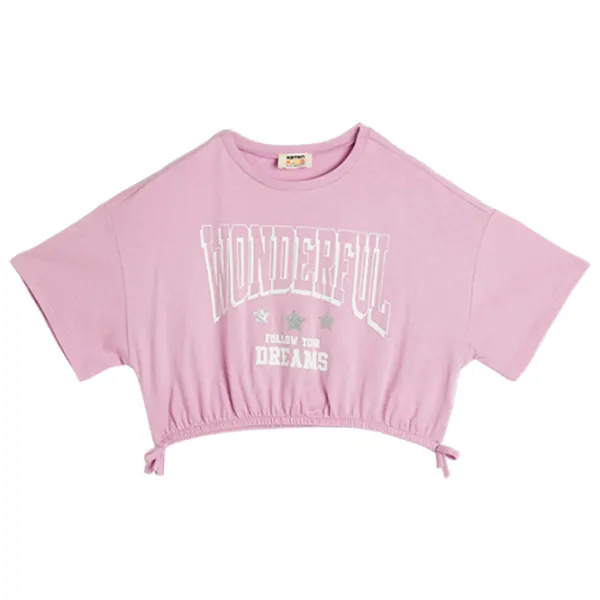 Tricou pentru fete Koton 4SKG10079AK 146 - 152 cm / Pink photo 1 Tricou pentru fete Koton 4SKG10079AK 146 - 152 cm / Pink photo 1