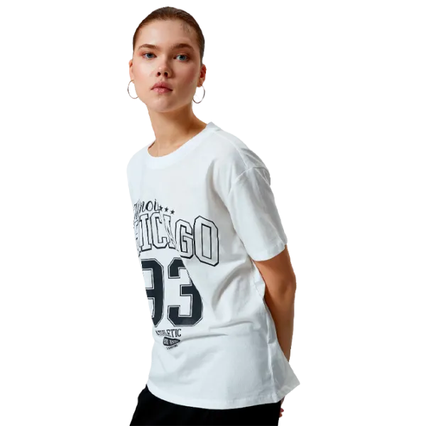 Футболка для женщин Koton 4SAL10642IK 100% хлопок/ Белый photo 1