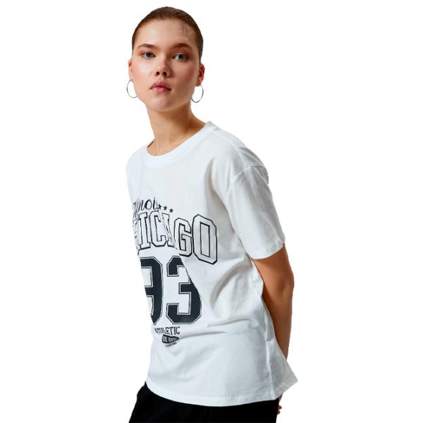 Tricou pentru femei Koton 4SAL10642IK 100% bumbac/ White photo 1