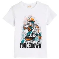 Футболка для мальчиков Koton 4SKB10025TK 128 / Белый