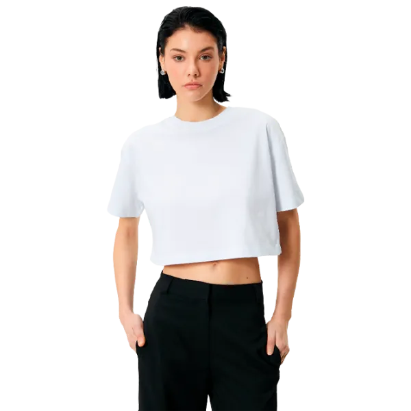 Tricou pentru femei Koton 4SAK50014EK 100% bumbac/ White photo 1