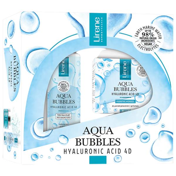 Набор Lirene Aqua Bubbles Гидрогель 50ml + Лосьон-тоник 200 ml 250 мл photo 1