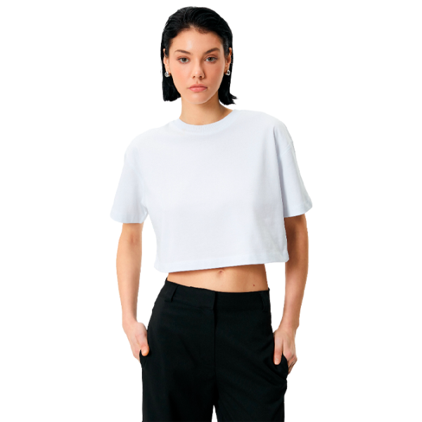 Tricou pentru femei Koton 4SAK50014EK 100% bumbac/ White photo 1
