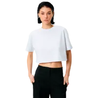 Tricou pentru femei Koton 4SAK50014EK 100% bumbac/ White
