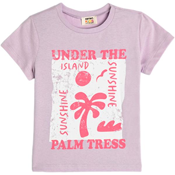 Tricou pentru fete Koton 4SKG10362AK 122 - 128 cm / Light purple photo 1