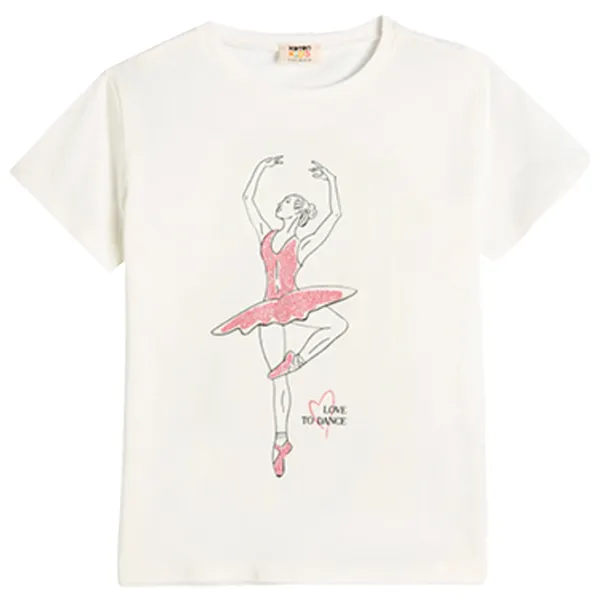 Tricou pentru fete Koton 4SKG10356AK 146 - 152 cm / Beige photo 1