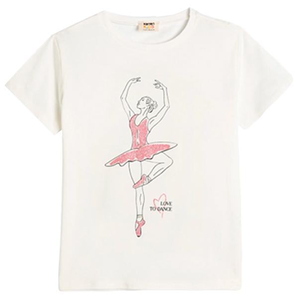 Tricou pentru fete Koton 4SKG10356AK 146 - 152 cm / Beige photo 1