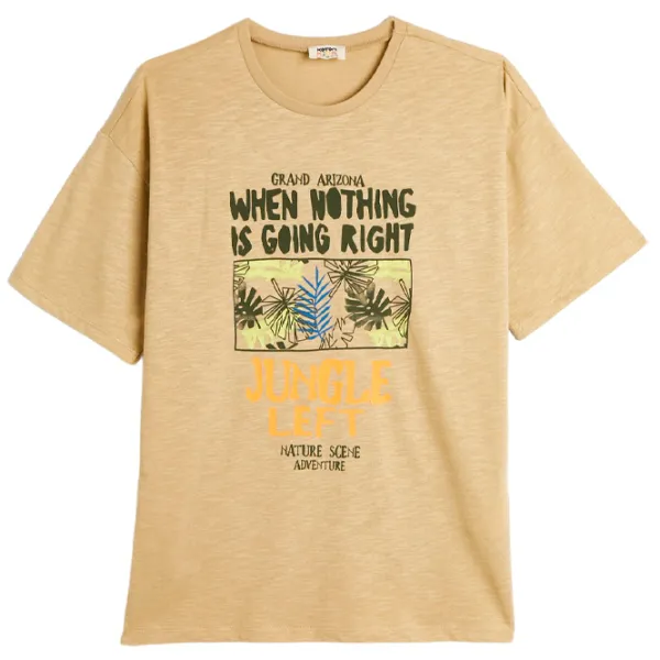 Tricou pentru băieți Koton 4SKB10102TK 164/ Khaki photo 1