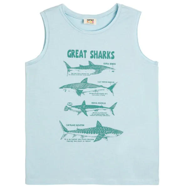 Tricou pentru băieți Koton 4SKB30018TK 116/ Blue photo 1