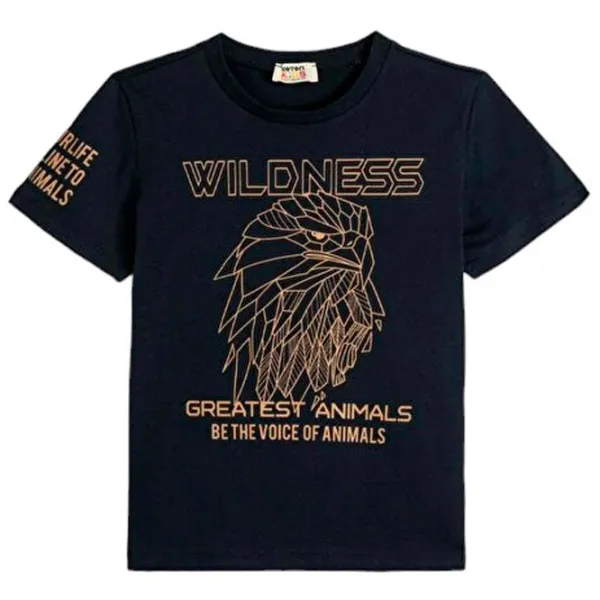 Tricou pentru băieți Koton 4SKB10321TK 128/ Navy photo 1