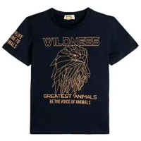 Tricou pentru băieți Koton 4SKB10321TK 128/ Navy