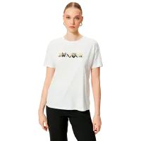 Tricou pentru femei Koton 4SAK50169EK 100% bumbac/ White