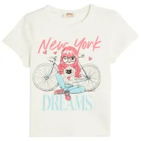 Tricou pentru fete Koton 4SKG10365AK 104 - 110 cm / Beige