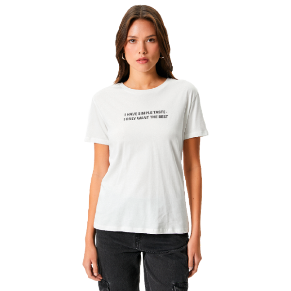 Tricou pentru femei Koton 4SAK50165EK 100% bumbac/ White photo 1