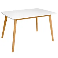 Masă de bucătărie extensibilă Deco DT-05 MDF/ White