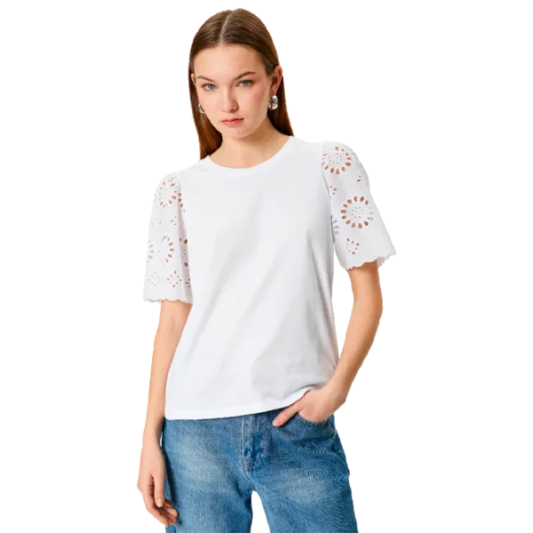 Tricou pentru femei Koton 4SAL10136IK 100% bumbac/ White photo 1