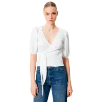 Tricou pentru femei Koton 4SAK50028EK 100% poliester/ White