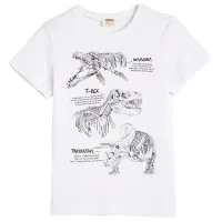 Tricou pentru băieți Koton 4SKB10060TK 110 / White