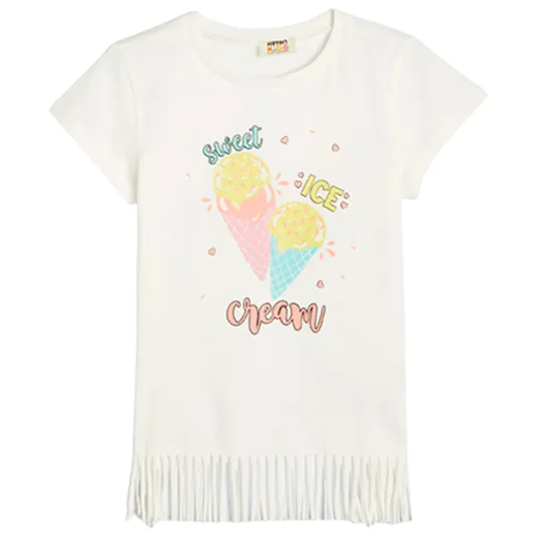 Tricou pentru fete Koton 4SKG10222AK 110 - 116 cm / Beige photo 1