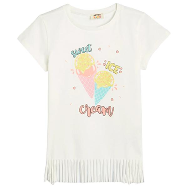 Tricou pentru fete Koton 4SKG10222AK 122 - 128 cm / Beige photo 1