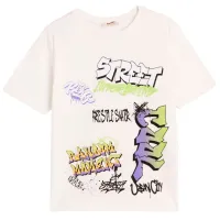 Tricou pentru băieți Koton 4SKB10034TK 110/ Ecru