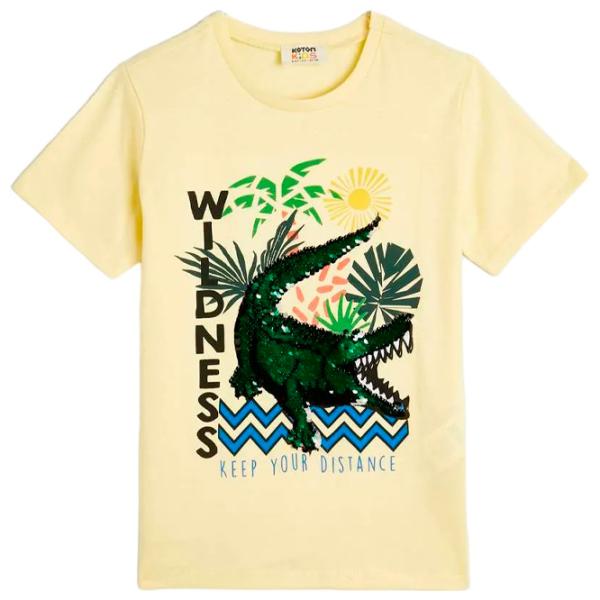 Tricou pentru băieți Koton 4SKB10120TK 128/ Yellow photo 1