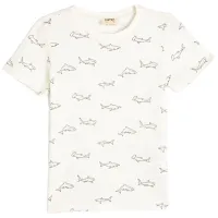 Tricou pentru băieți Koton 4SKB10308TK 122 / Ecru