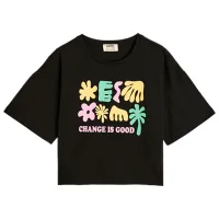 Tricou pentru fete Koton 4SKG10194AK 110 - 116 cm / Black