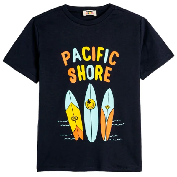 Tricou pentru băieți Koton 4SKB10135TK 116/ Navy photo 1