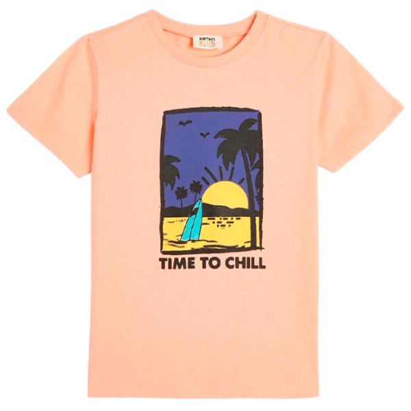 Tricou pentru băieți Koton 4SKB10076TK 152 / Orange photo 1