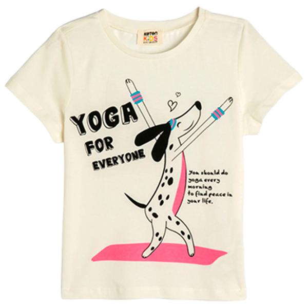 Tricou pentru fete Koton 4SKG10380AK 122 - 128 cm / Beige photo 1 Tricou pentru fete Koton 4SKG10380AK 122 - 128 cm / Beige photo 1