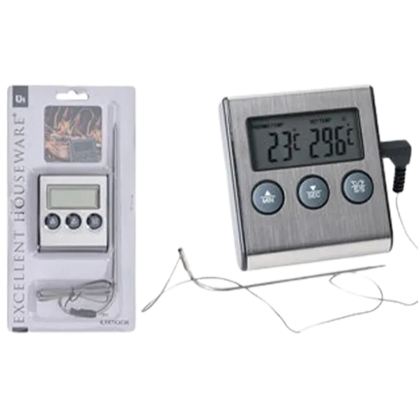 Termometru Electronic EH 46997 pentru bucătărie/ °C/ Inox photo 1