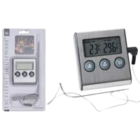 Termometru Electronic EH 46997 pentru bucătărie/ °C/ Inox