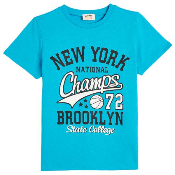 Tricou pentru băieți Koton 4SKB10163TK 140 / Blue photo 1