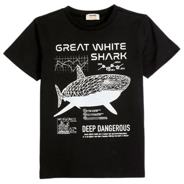 Tricou pentru băieți Koton 4SKB10148TK 152/ Black photo 1