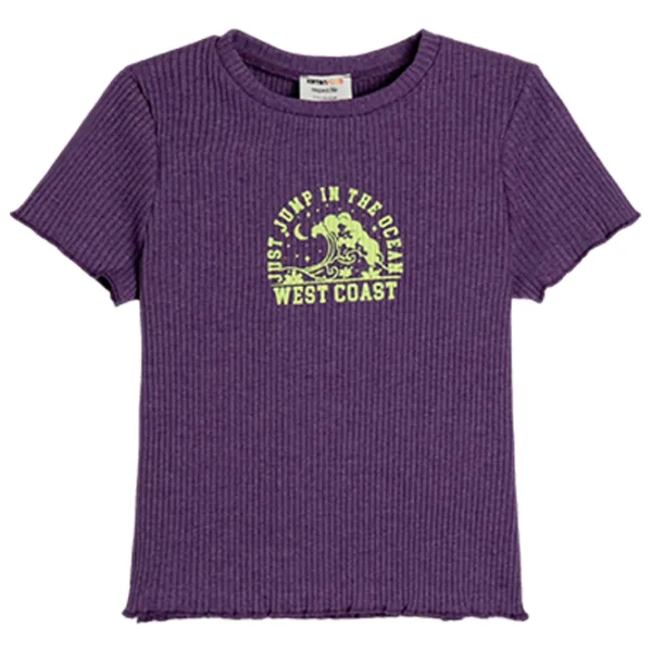 Tricou pentru fete Koton 4SKG10417AK 122 - 128 cm / Purple photo 1 Tricou pentru fete Koton 4SKG10417AK 122 - 128 cm / Purple photo 1